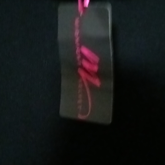 NWT Midnight Velvet black sweater dress w/ faux fur neckline & cuffs, size L - Picture 3 of 3